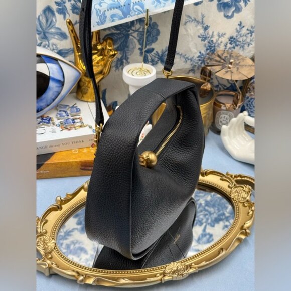 🆕 OROTON 🧿 NWT Clara Mini Convertible Crossbody Bag, Black Leather - Picture 5 of 16